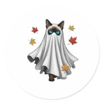 Ghosted Siamese - Gato Siamês do Feliz Halloween