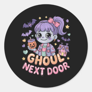 Adesivo Ghoul Ao Lado Do Dia das Bruxas Ghost Girl Ts Star