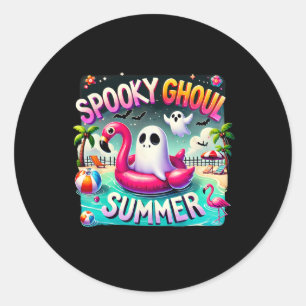 Adesivo Ghoul Summer Cute Ghost Flamingo Hello Summ