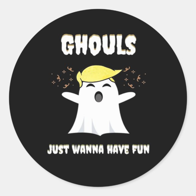 Adesivo Ghouls Só Quer Divertir-Se Com A Design (Frente)