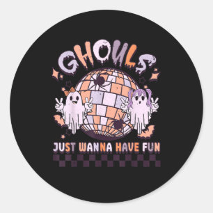 Adesivo Ghouls Só Quer Divertir-Se Com O Fato De Halloween