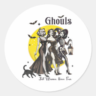 Adesivo Ghouls Só Quer Divertir-Se Dia de as Bruxas engraç