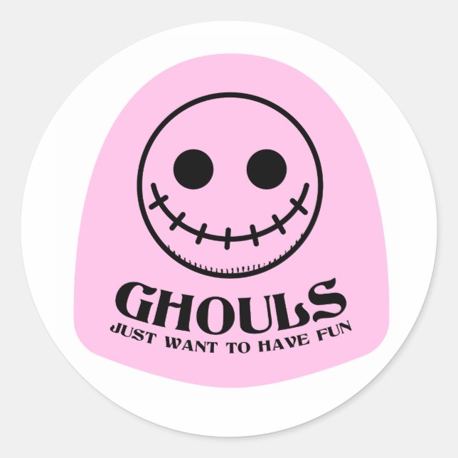 Adesivo Ghouls só quer se divertir (Frente)