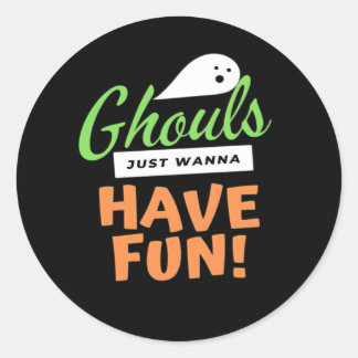 Adesivo Ghouls Só Quer Se Divertir - Halloween Ghouls Fund