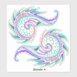 Adesivo GIANT Neon Seashells