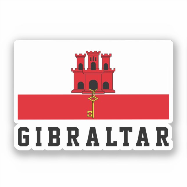 Adesivo Gibraltar Flag (Frente)