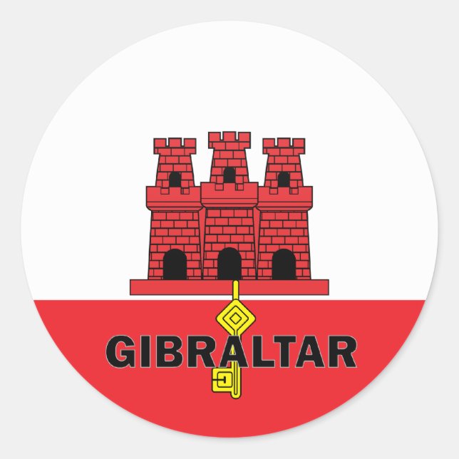 Adesivo Gibraltar Roundquality Flag (Frente)