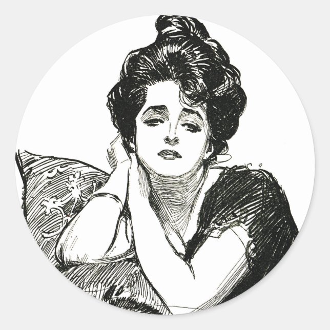 Adesivo Gibson Girl Sticker (Frente)