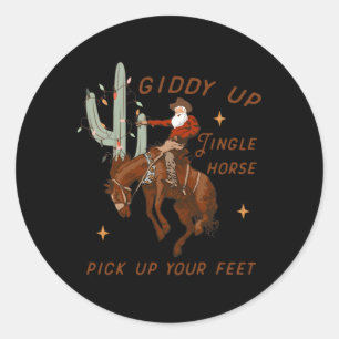 Adesivo Giddy Up Jingle Horse Pegar Sua Vaca De Pés