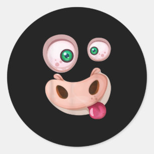 Adesivo Gifeta Monstro Engraçado Rosto no Halloween