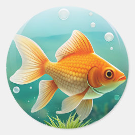 Adesivo Gift do Lover de Peixe Goldgrado