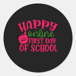 Adesivo Gifts Teacher Happy Online First Day Of School
