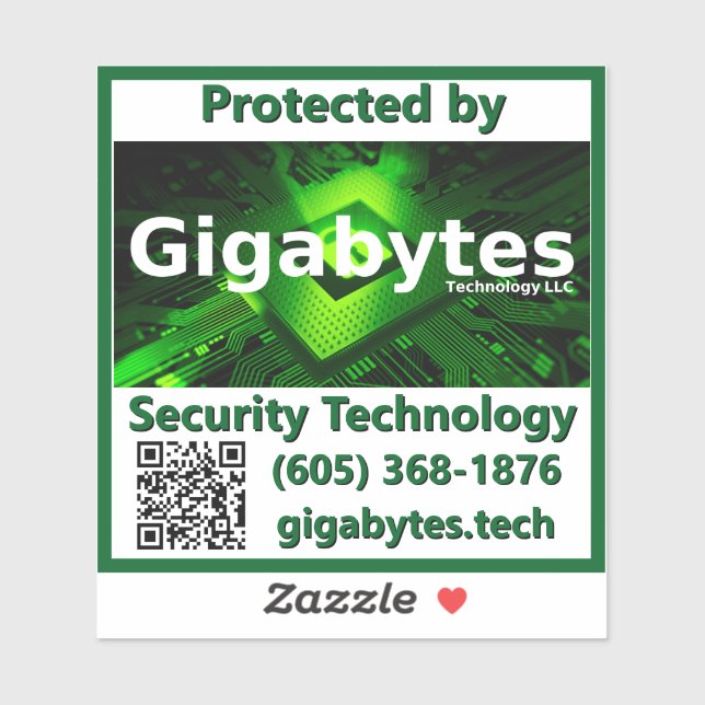 Adesivo Gigabytes vinil Deterrence Sticker (Folha)