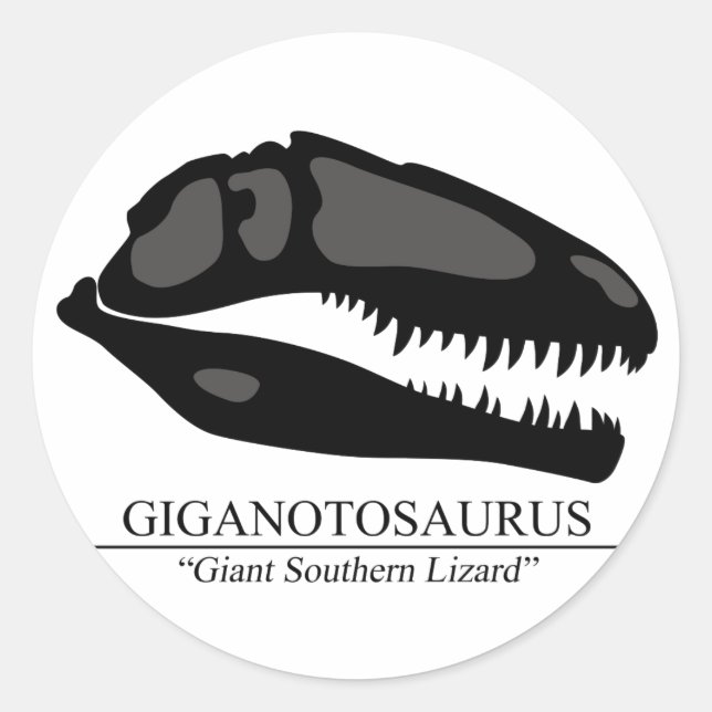 Adesivo Giganotossaurus Skull (Frente)