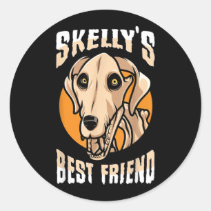 Adesivo Gigante Skelly Dog Halloween