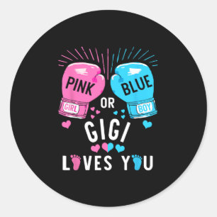 Adesivo Gigi Cor-De-Rosa Ou Azul Te Ama A Ver O Gênero Rev