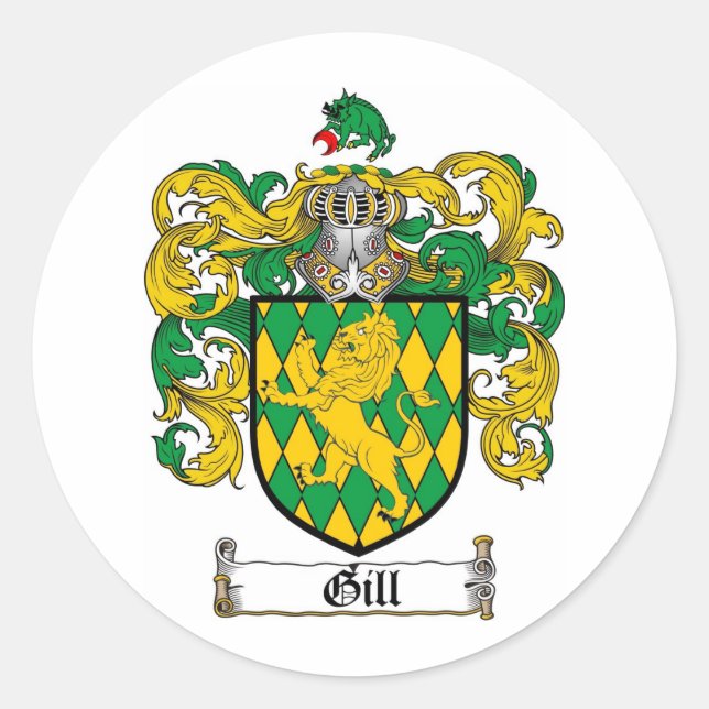 ADESIVO GILL FAMILL CREST - CASACO DE ARMAS (Frente)