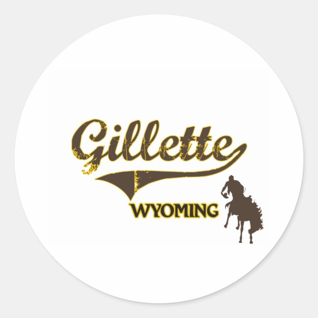 Adesivo Gillette Wyoming City Classic (Frente)