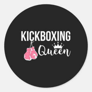 Adesivo Ginásio de Fitness Rainha do Kickboxing Motivacion