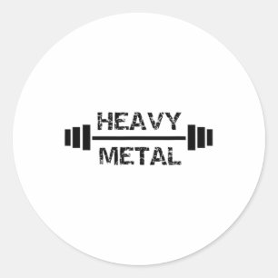 Adesivo Ginásio de Heavy Metal Fitness Musculação