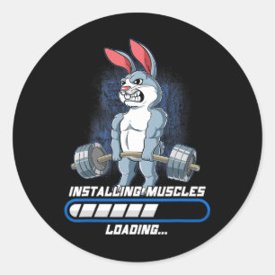 Adesivo Ginásio musculação Instalando músculos