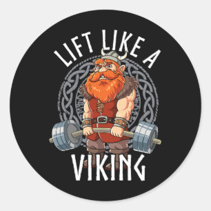 Adesivo Ginásio musculação Levantar Como Um Viking