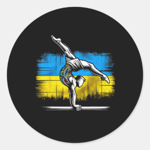 Adesivo Ginástica Artística Ucraniana Bandeira da Ucrânia