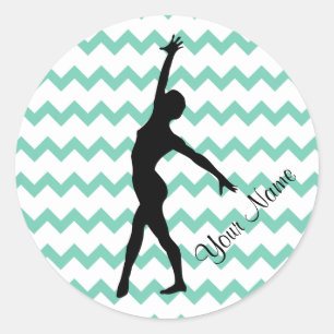 Adesivo Ginástica Chevron conhecido feito sob encomenda d