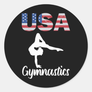 Adesivo Ginástica De Bandeiras Americanas No Tee Gymnast 4