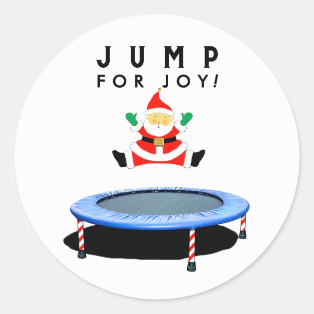 Adesivo Ginástica de Trampolim de Férias de Natal (Frente)