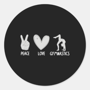Adesivo Ginástica Para O Amor Pela Paz No Esporte De Gymna