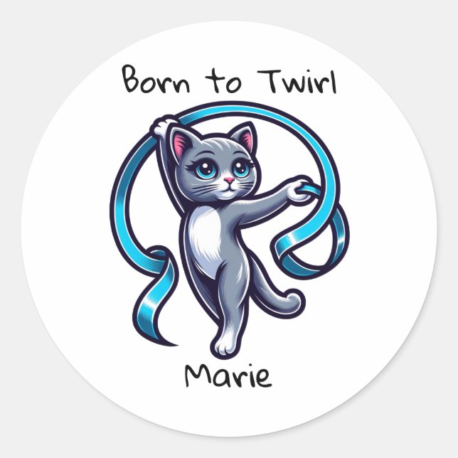 Adesivo Ginástica Rítmica Fita Twirl (Frente)