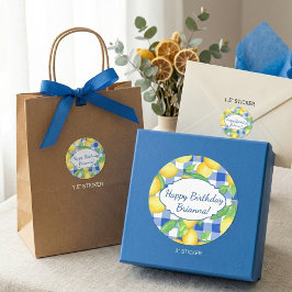 Adesivo Ginga Branco Azul Limão Personalizado