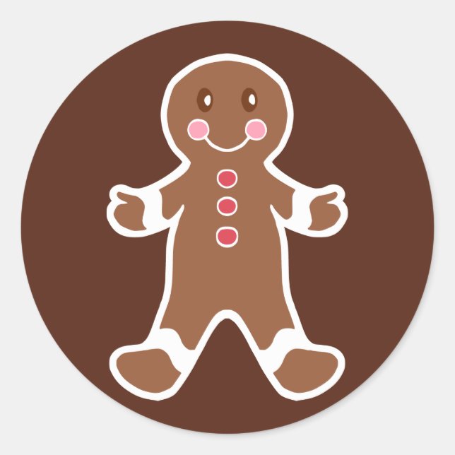 Adesivo Gingerbird Boy Stickers (Frente)
