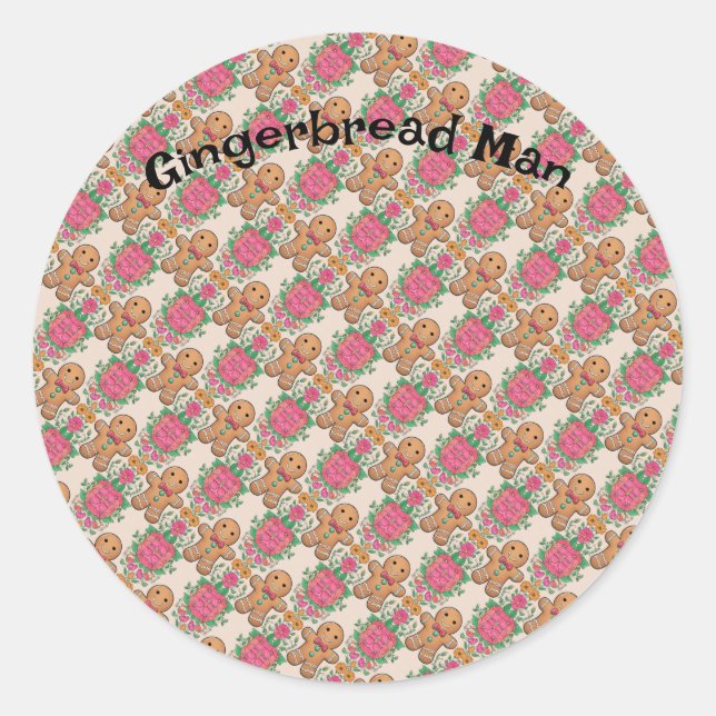 Adesivo Gingerbird Man (Frente)