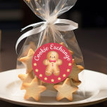 Adesivo Gingerbird Man Christmas<br><div class="desc">Pau-Pão-Pão-Pão-Pão-Pão-Pão-Pão Clássico de Natal Vermelho.</div>