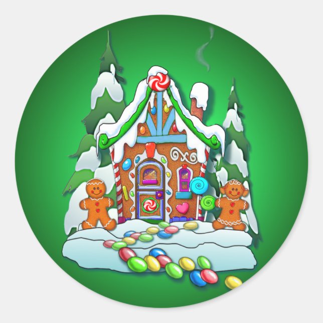 ADESIVO GINGERBREAD HOUVE, DE SHARON SHARPE (Frente)
