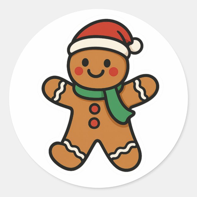 Adesivo Gingerbread man (Frente)
