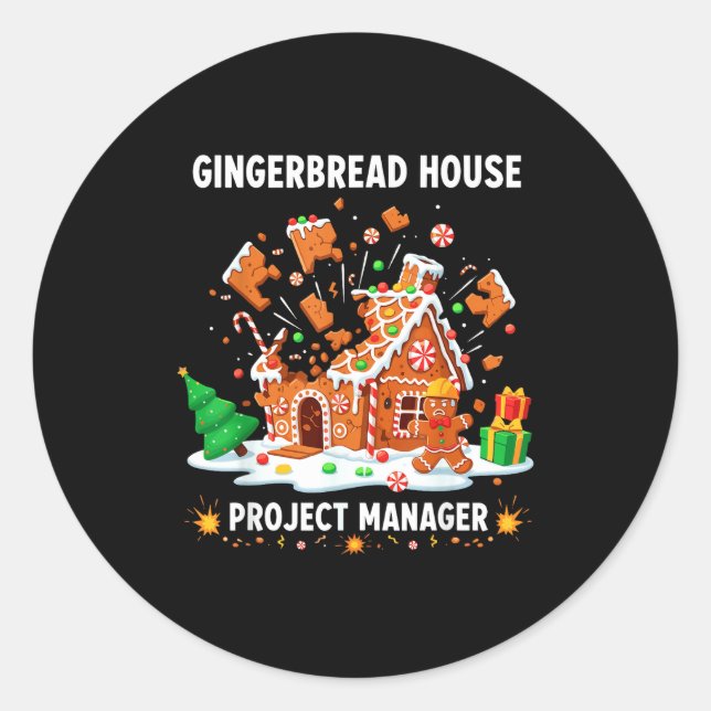Adesivo Gingerbread Man Costume, Gingerbread House Project (Frente)