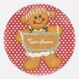 Adesivo Gingercake Girl Bolinhas Sticker