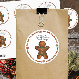 Adesivo Gingercake Man Comida Sticker