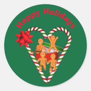 Adesivo Gingercake Man Cookies Férias de Natal 