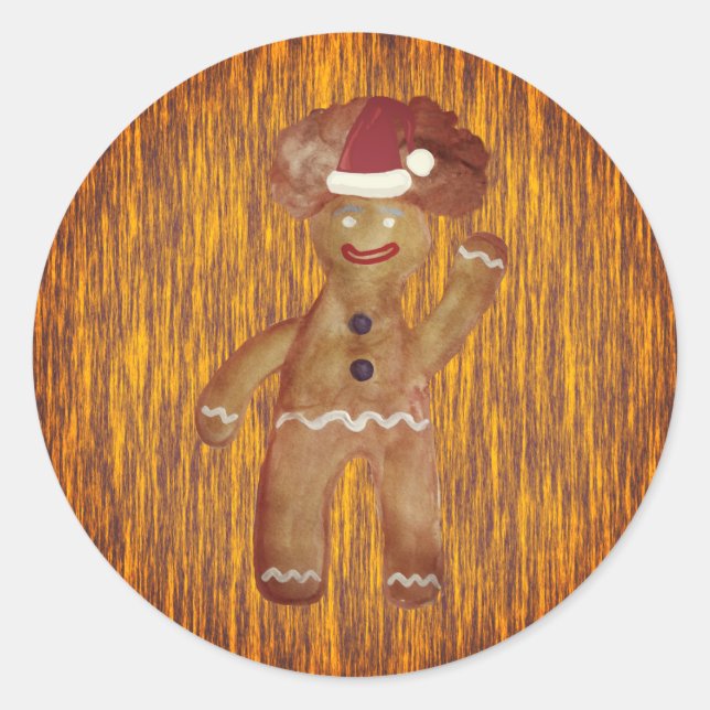 Adesivo Gingercake Man Papai noel Sticker (Frente)