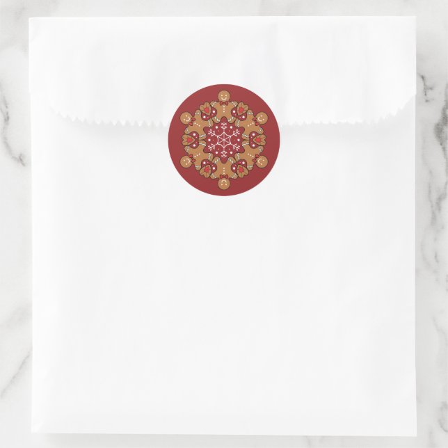 Adesivo Gingercake Men E Snowflake Mandala (Bolsa)