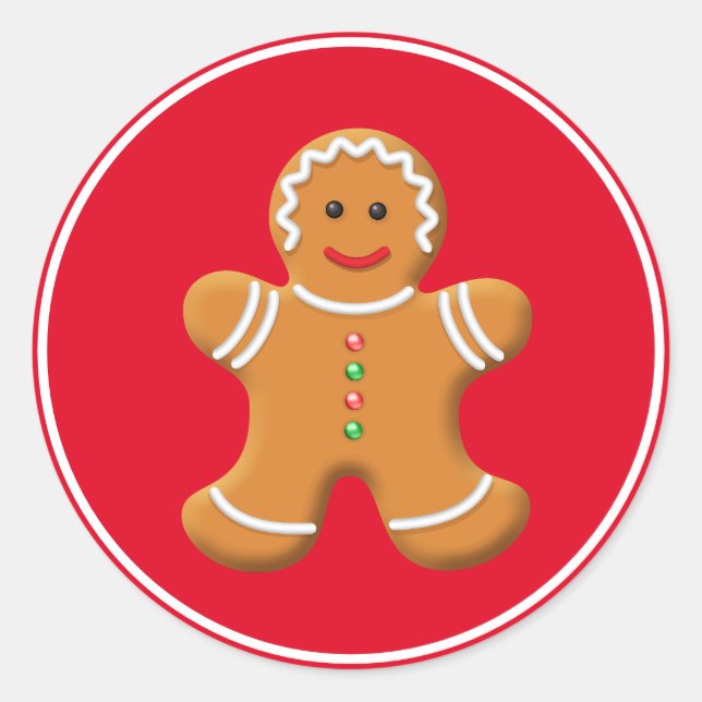 Adesivo Gingerpão de Holiday Stickers (Frente)