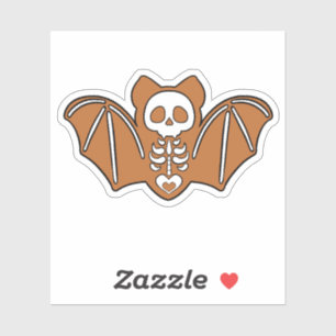 Adesivo Gingerpão Skeleton Bat