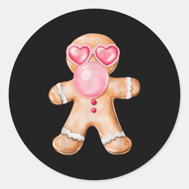 Adesivo Gingerpão soprando pastilha Goma Nk Pulmões Christ (Frente)