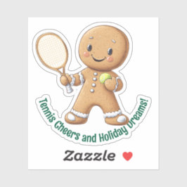 Adesivo Gingerpão Tênis Grand Slam 🎾 🎄 texto personaliza