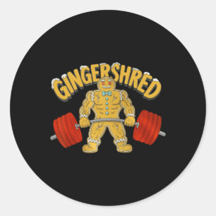 Adesivo Gingershred Funny Gingerbird Man Gym