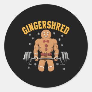 Adesivo Gingershred Funny Gingerbird Man Gym